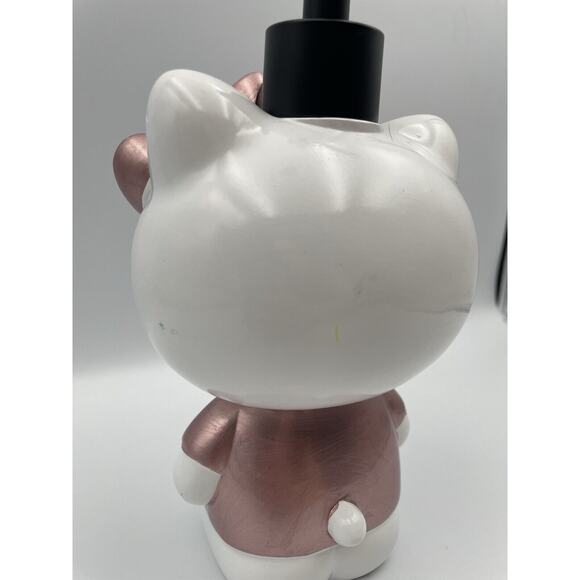 Hello Kitty Head Rose Gold Bow Soap Lotion Dispenser Pump Sanrio 6" NEW - Picture 5 of 7